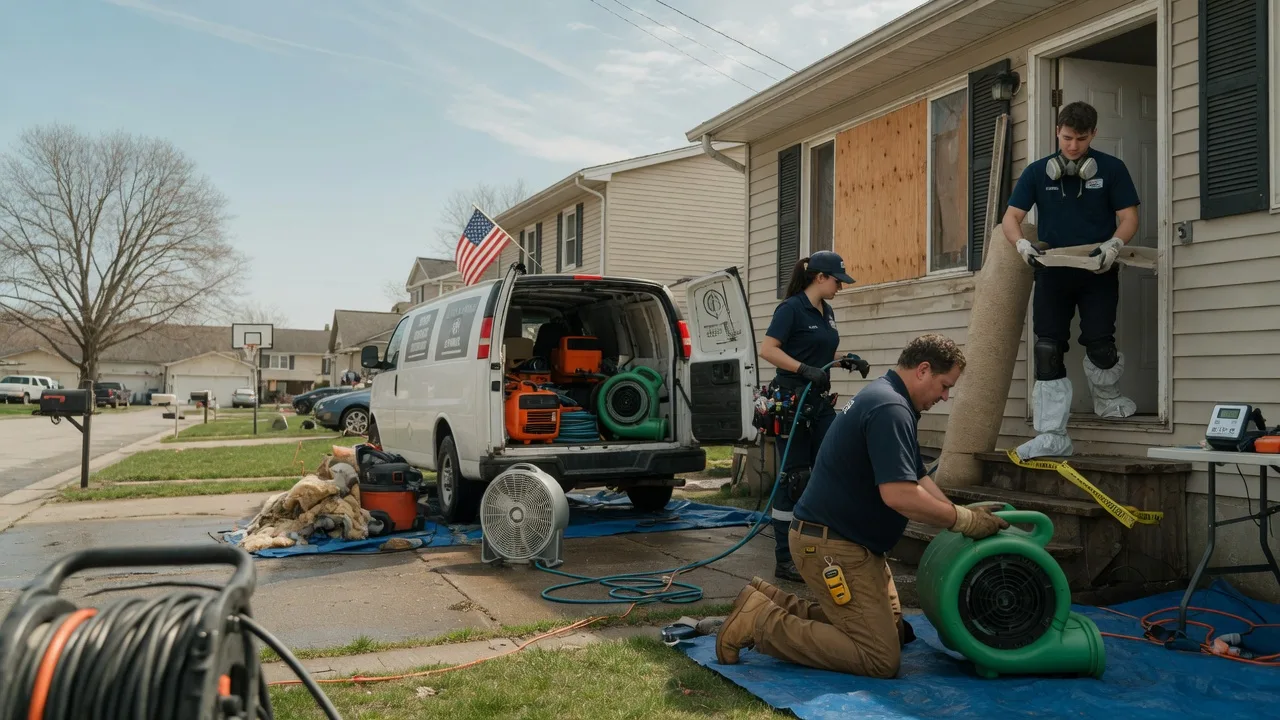 Water Damage Restoration in Cooksville, IL near me